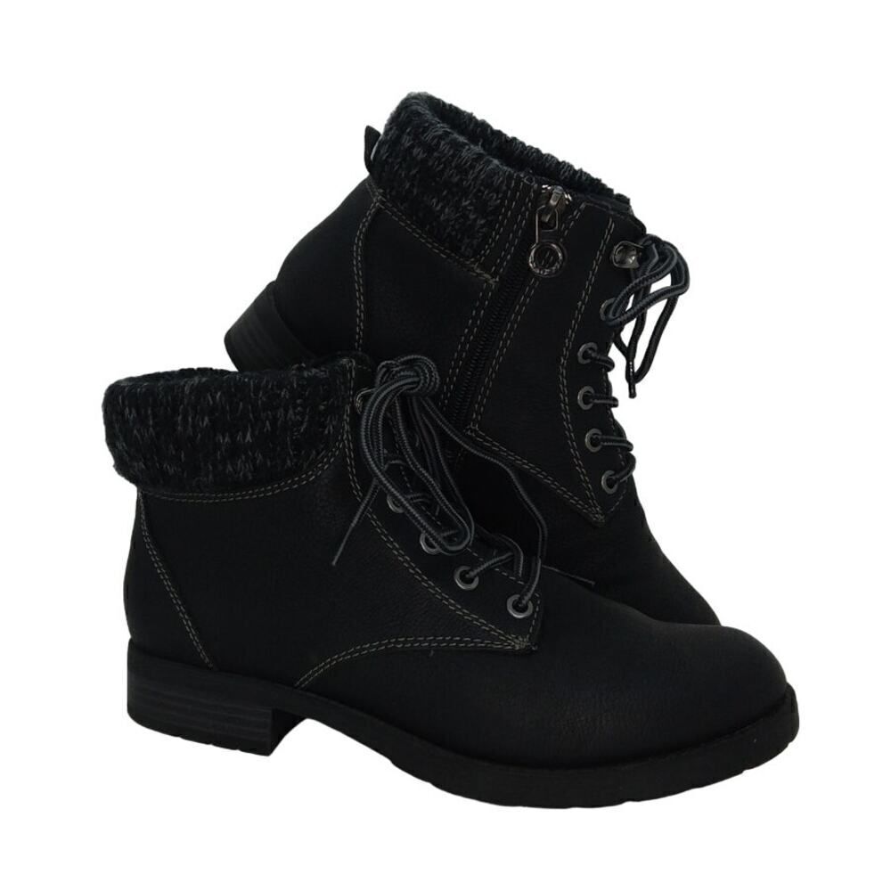 Sporto Womens Pre-owned Black & Gray Zip Up Boots - sz. 7M - REAL BEAUTIES!!